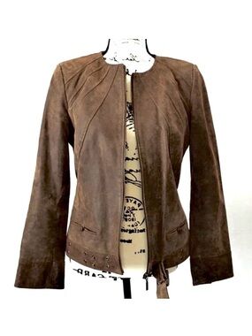 Bradley Bayou Distressed Suede Motorcycle/Biker